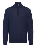 Extrafine Merino Wool Half Zip GANT Navy