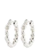 Tide Recycled Hoop Earrings Pilgrim Silver