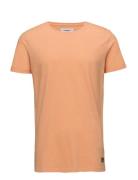 Mouliné O-Neck Tee S/S Lindbergh Orange