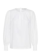 Karoca Ls Blouse Kaffe White