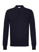 Polo Collar Wool Sweater Mango Black