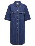 Onlbelle S/S Button Dress Dnm Gua Noos ONLY Blue