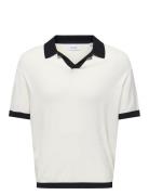 Onsadrian Reg 12 Ss Contrast Polo Knit ONLY & SONS White