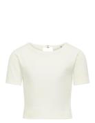 Kogrene Life S/S Open Back Top Jrs Kids Only White