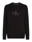 Chenille Monologo Sweater Calvin Klein Jeans Black