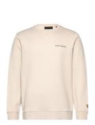 Loopback Embroidered Crew Neck Sweatshirt Lyle & Scott Cream