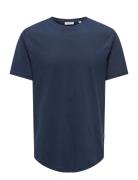 Onsmatt Longy Ss Tee Noos ONLY & SONS Navy