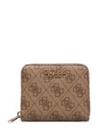 Laurel Slg Small Zip Around GUESS Beige