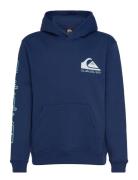 Omni Logo Hoodie Youth Quiksilver Navy