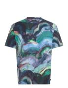 Digital Aop Relaxed Fit T-Shirt Scotch & Soda Navy