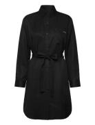 Lyocell Shirt Dress Calvin Klein Jeans Black