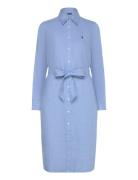 Belted Linen Shirtdress Polo Ralph Lauren Blue