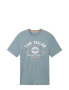 Logo Tee Tom Tailor Blue