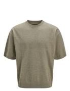 Jprblabradfort Knit Crew Neck Ss Sn Jack & J S Khaki