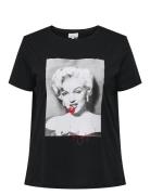 Carnewmarilyn Ss Reg Tee Lcs Jrs ONLY Carmakoma Black