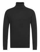 100% Recycle Knit Roll Neck Lindbergh Black