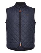 Teddy Quilted Vest Morris Navy