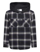 Shirt Checked With Hood Lindex Black