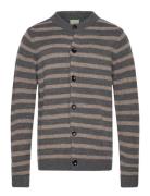 Striped Cardigan FUB Brown