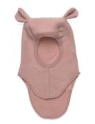 Balaclava Ears Wool Fleece Huttelihut Pink