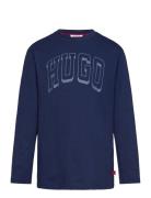 Long Sleeve T-Shirt Hugo Kids Blue