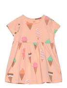 Dress Short Sleeved Icecreams Lindex Pink
