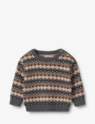 Jacquard Pullover Elias Wheat Brown