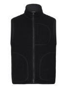 Duncan Wool Fleece Vest J. Lindeberg Black