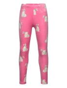 Leggings Velour Aop Rabbits Lindex Pink