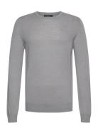 M Merino Blend C-Neck Sweater J. Lindeberg Grey