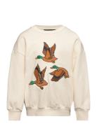 Ducks Emb Sweatshirt Mini Rodini Cream