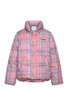 Check Aop City Puffer Jacket Mini Rodini Pink