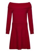 Dress Knitted With Fold Down C Lindex Red