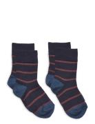 2-Pack Thin Striped Socks FUB Patterned