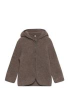 Jacket Ears Wool Fleece Huttelihut Brown