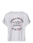 Short Sleeves Tee-Shirt Zadig & Voltaire Kids Grey