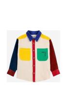 Bobo Square Embroidery Color Block Corduroy Shirt Bobo Choses Patterne...