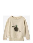 Alon Apple Text Pullover Fliink Cream