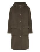 Mmkenya Hoodie Wool Coat MOS MOSH Khaki