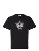 Boxy Lightweight Graphic T-Shirt Weekday Black