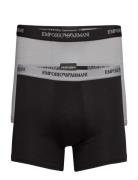 Mens Knit 2Pack Boxer Emporio Armani Black