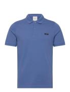 Stretch Pique Slim Polo Calvin Klein Blue