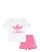 Short Tee Set Adidas Originals Pink