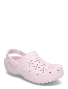 Classic Floral Cut Out Clog Crocs Pink