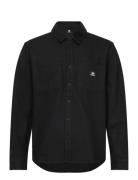 Holiday Solid Button Down Warm Shirt Converse Black