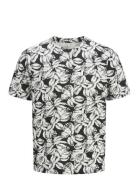 Jorsplit Aop Tee Ss Crew Neck Ln Jack & J S Black