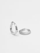 Small Swirl Hoops Blue Billie Silver