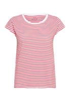 Organic Jersey Stripe Teasy Tee Fav Mads Nørgaard Red