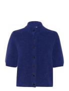 Alphagz Ss Short Cardigan Gestuz Blue