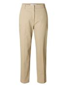 Slfvera-Rita Mw Cropped Pant Noos Selected Femme Cream